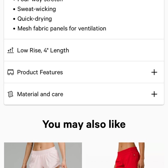 Lululemon Hotty Hot short 4” lined - Picture 9 of 13